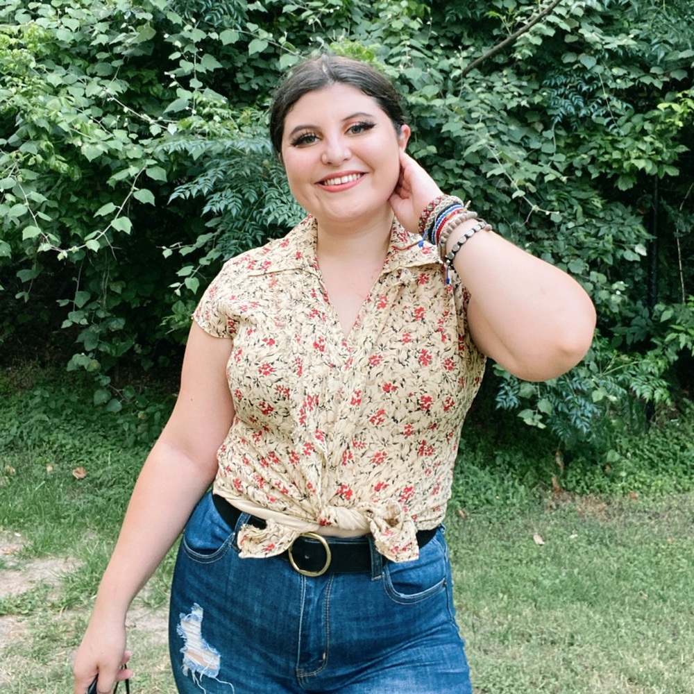 Nine West Vintage Floral Blouse